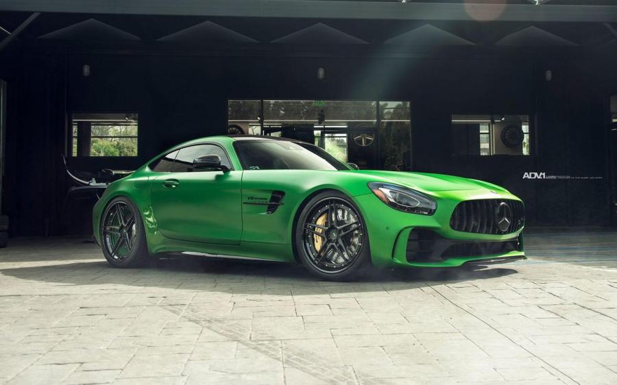 Mercedes-AMG GT R Green Hell Magno on ADV.1 Wheels (ADV05 TRACK SPEC) '2017